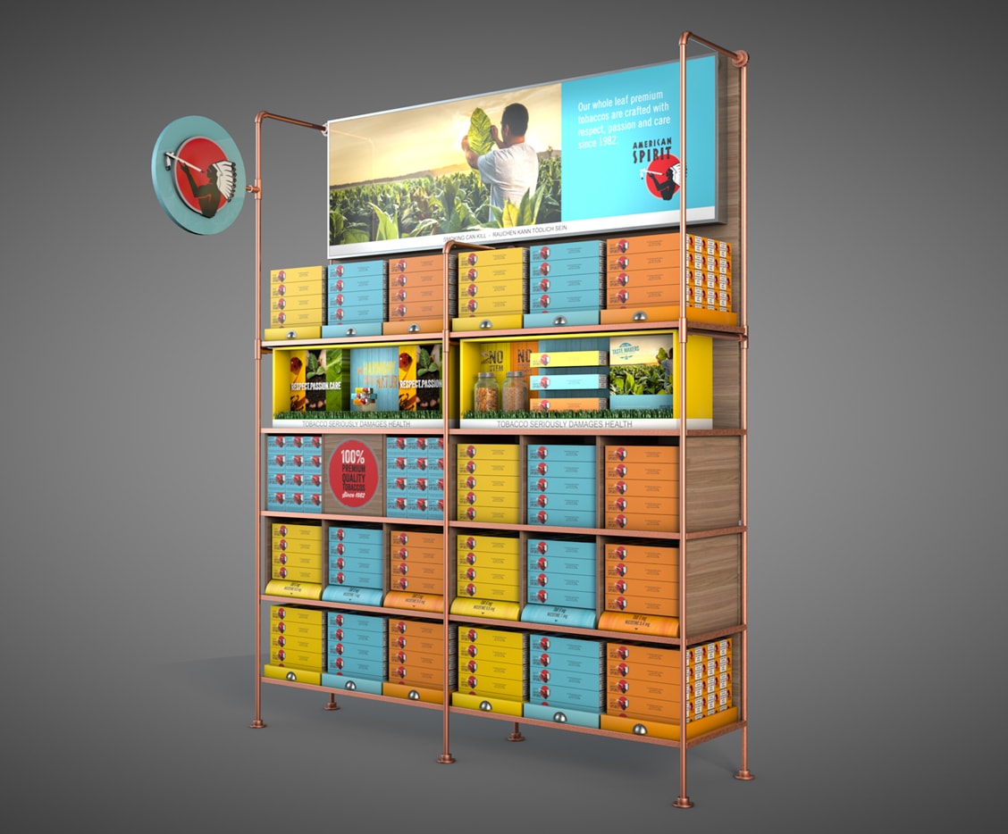 etche-fmcg-natural-american-spirit-instore-wall-bay